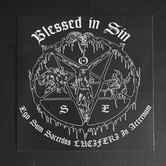 BLESSED IN SIN "Ego Sum Sarcedos" sticker